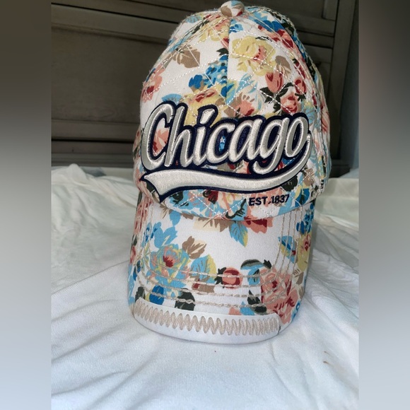 Robin‎ Ruth Chicago Baseball Cap-OS-Floral - Picture 2 of 9